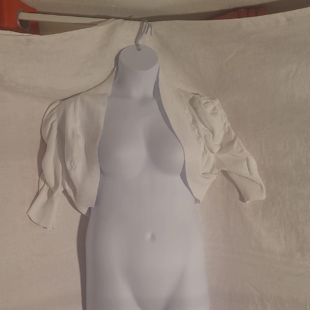 Dots Cream Bolero Cardigan